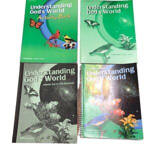 Lot of 4 ABEKA 4th Grade Understanding God’s World Science Series Homeschool